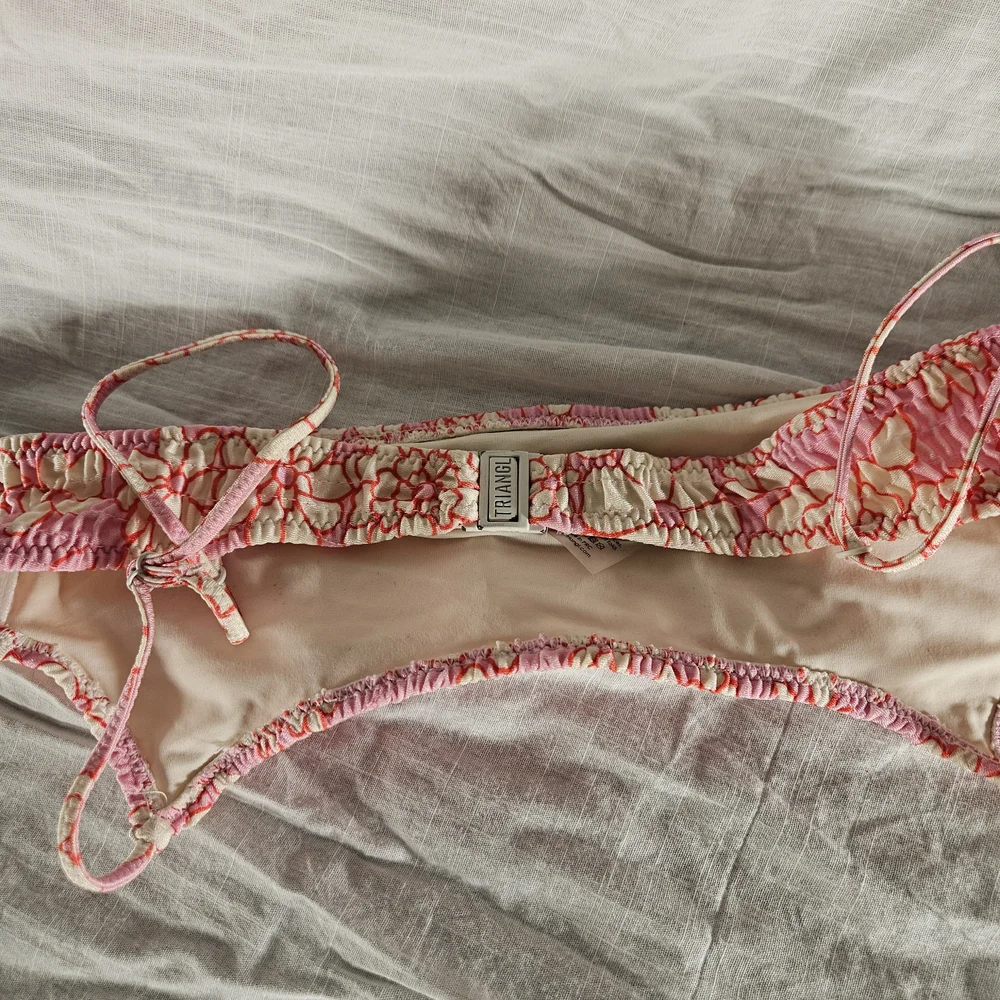 Triangl Swimwear Pink and Red Bikini Top